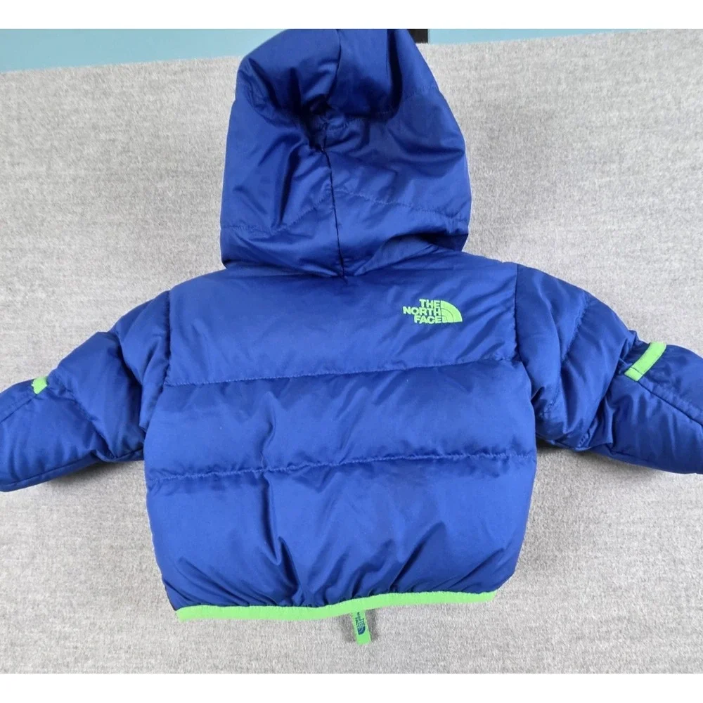 The North Face Moondoggy 550 Down Reversible Puffer Jacket Coat Boys 6-12 Mos